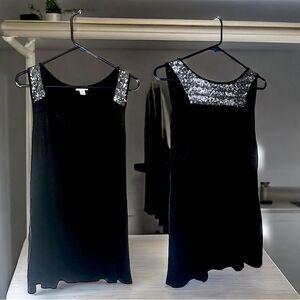 Old Navy l Black w/ Silver Sequin Tank Top l XL l EUC